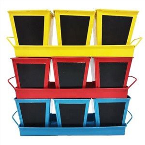 Kovové kvetináče štvorcové s podnosom