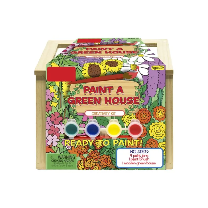 Drevený skleník na maľovanie