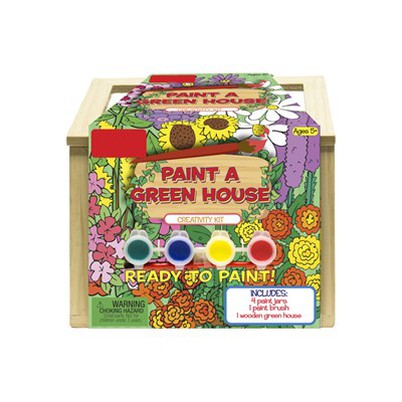 Drevený skleník na maľovanie